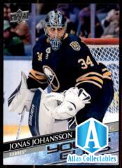 2020-21 UD Series 1 Base Young Guns #228 Jonas Johansson RC
